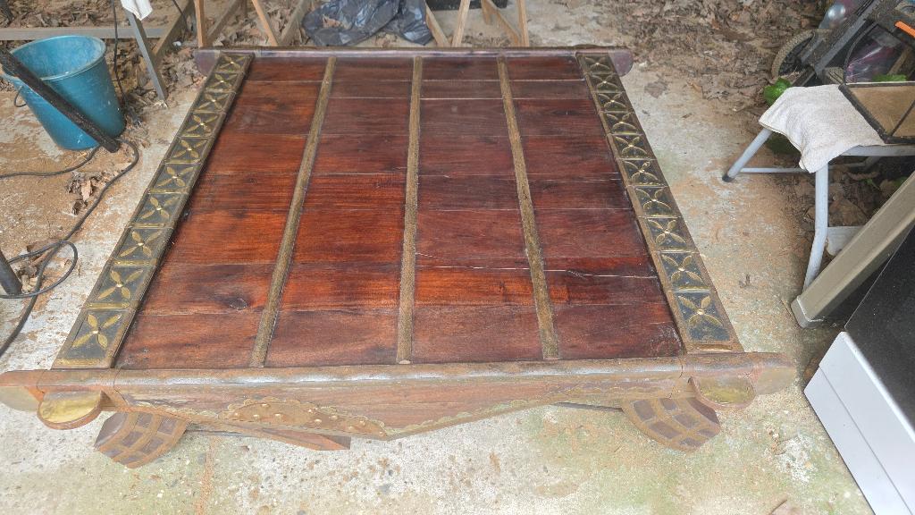 Opium tafel, Ophalen, Gebruikt, Koloniaal, Vierkant