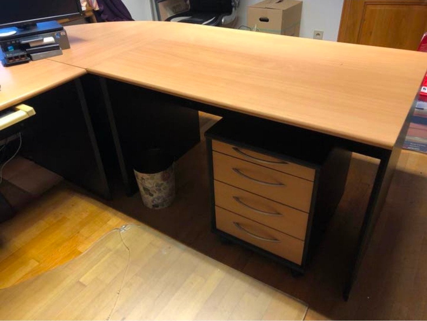 Hoekbureau, Ophalen, 80 cm, 260 cm, Hoekbureau
