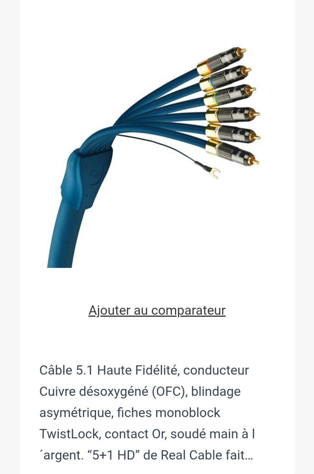 ECHTE KABEL 5+1 AFSCHERMING, Audio, Tv en Foto, Ophalen of Verzenden