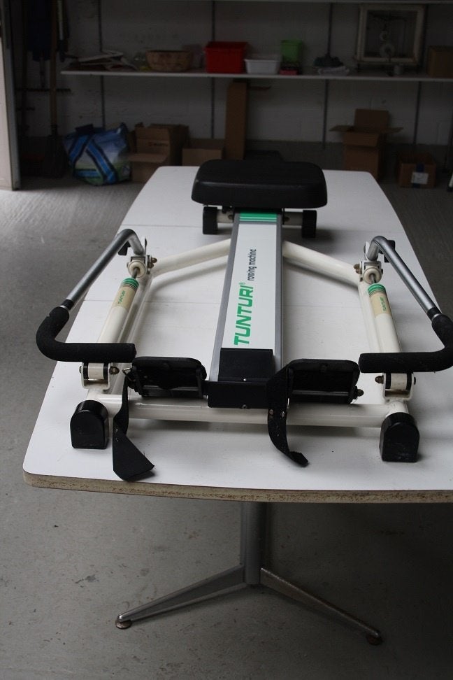 Tunturi roeitrainer , Tunturi Rowing machine voor thuis, Sport en Fitness, Ophalen, Gebruikt, Armen, Metaal