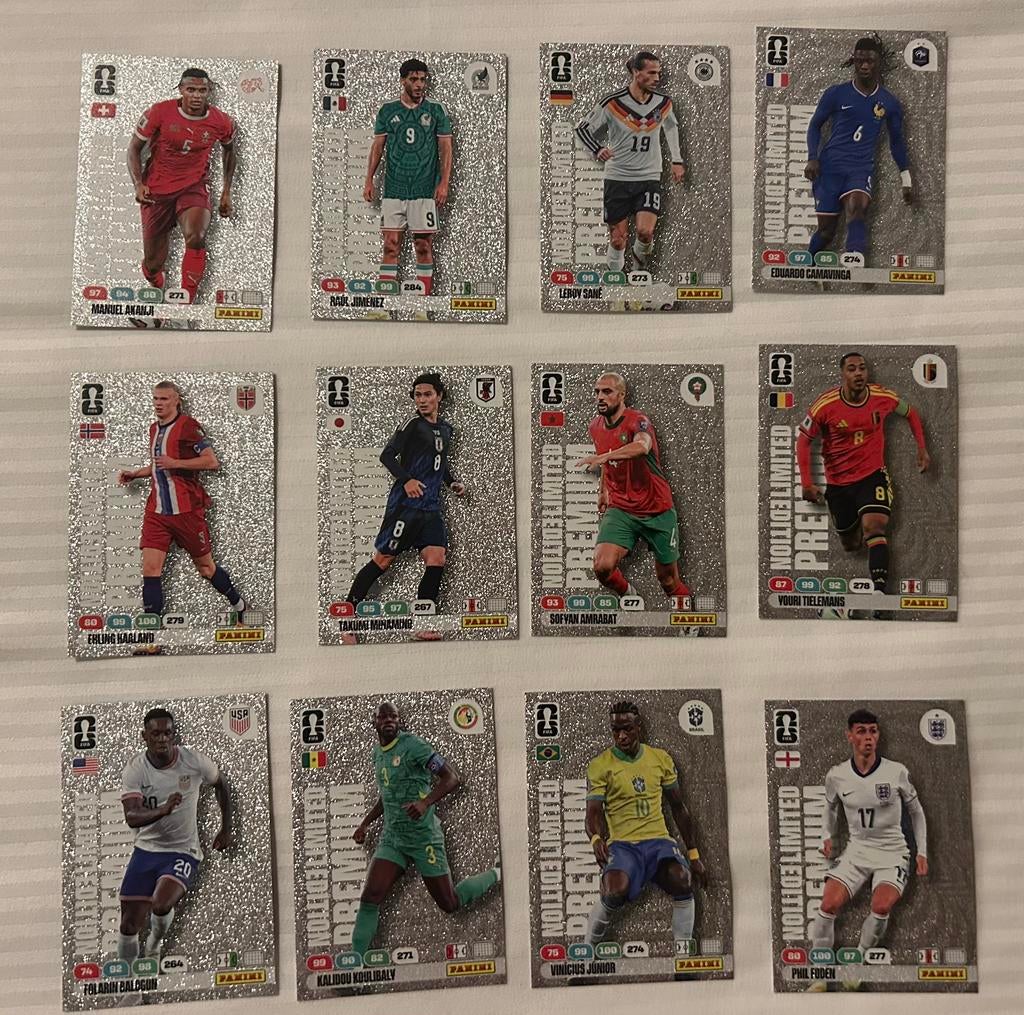 Panini fifa 365 World cup 2026 Set van 12 premium limited ed, Ophalen of Verzenden, Nieuw, Meerdere plaatjes
