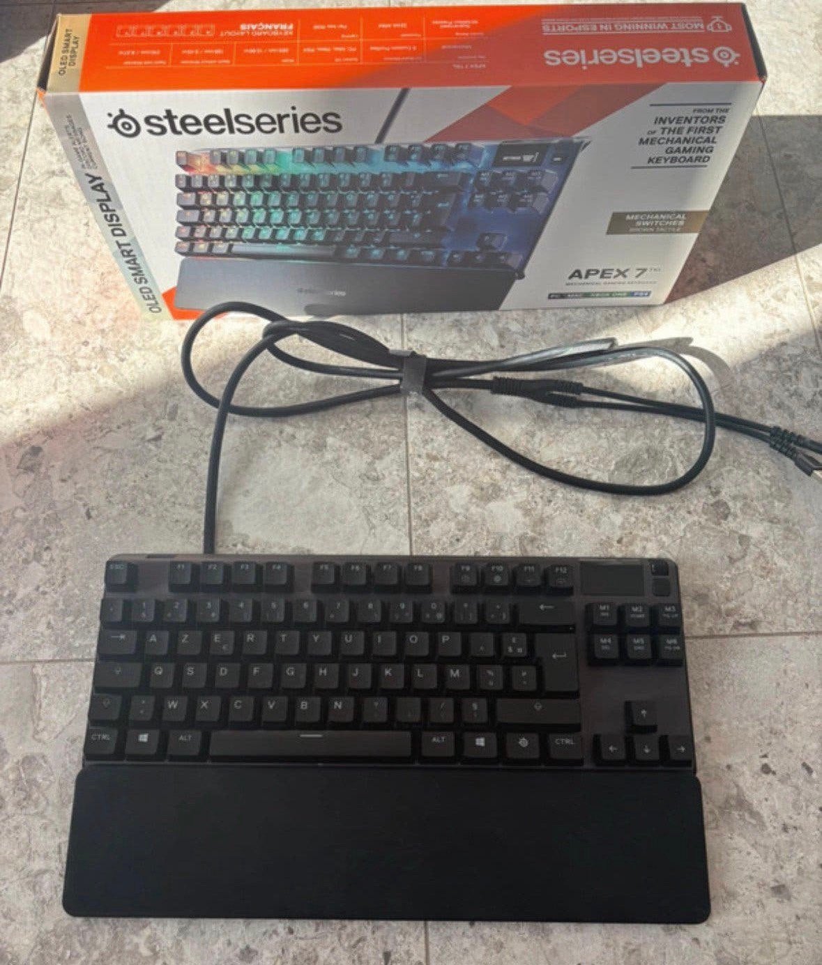 Steelseries gaming keyboard, Computers en Software, Ophalen of Verzenden, Azerty, Zo goed als nieuw, Bedraad