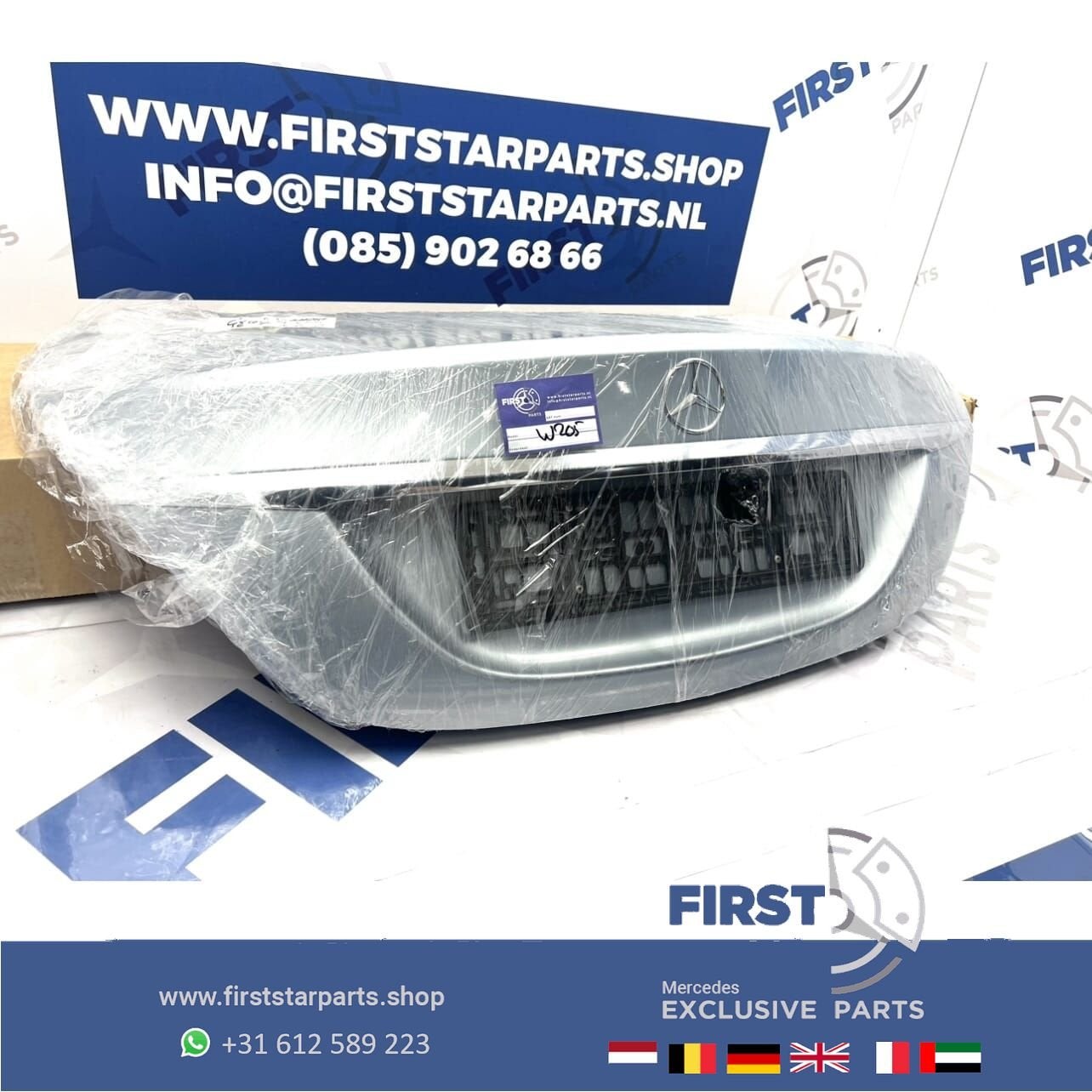 W205 C KLASSE ACHTERKLEP COMPLETE KOFFERKLEP KOFFERBAK origi, Auto-onderdelen, Gebruikt, Ophalen of Verzenden, Achter, -