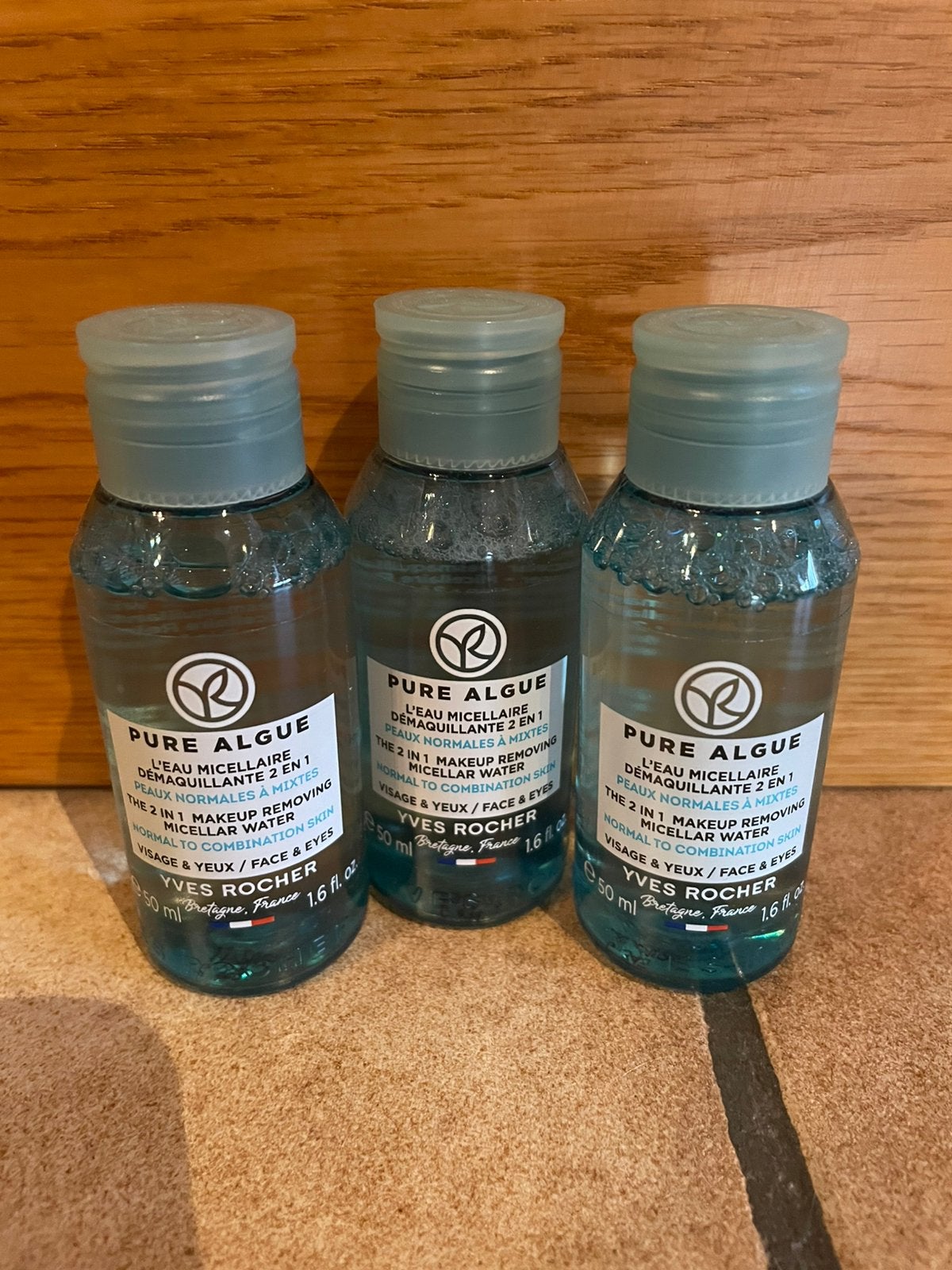 Lot de 3 eaux micellaires démaquillantes YR Pure Bleuet Neuf, Bijoux, Sacs & Beauté, Enlèvement ou Envoi, Neuf