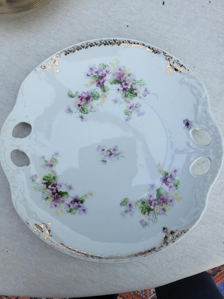 Assiette decor floral, Antiek en Kunst, Ophalen