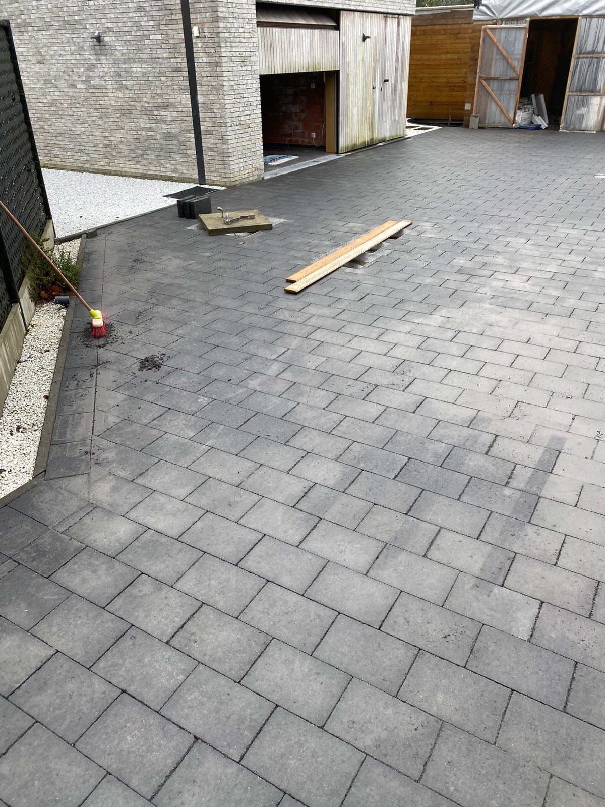 Zwarte betonklinkers 20/30, Jardin & Terrasse, Pavé & Dalles, Neuf, Béton, Enlèvement, Briques