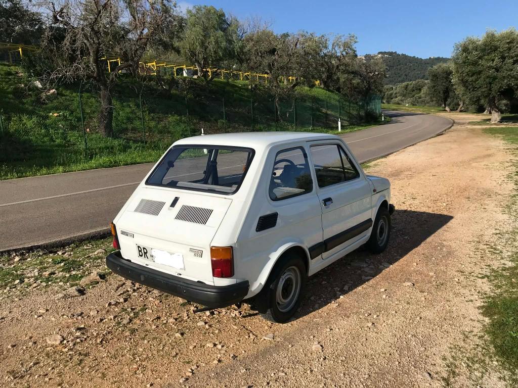 Fiat 126, 4 zetels, Stof, Overige modellen, Wit