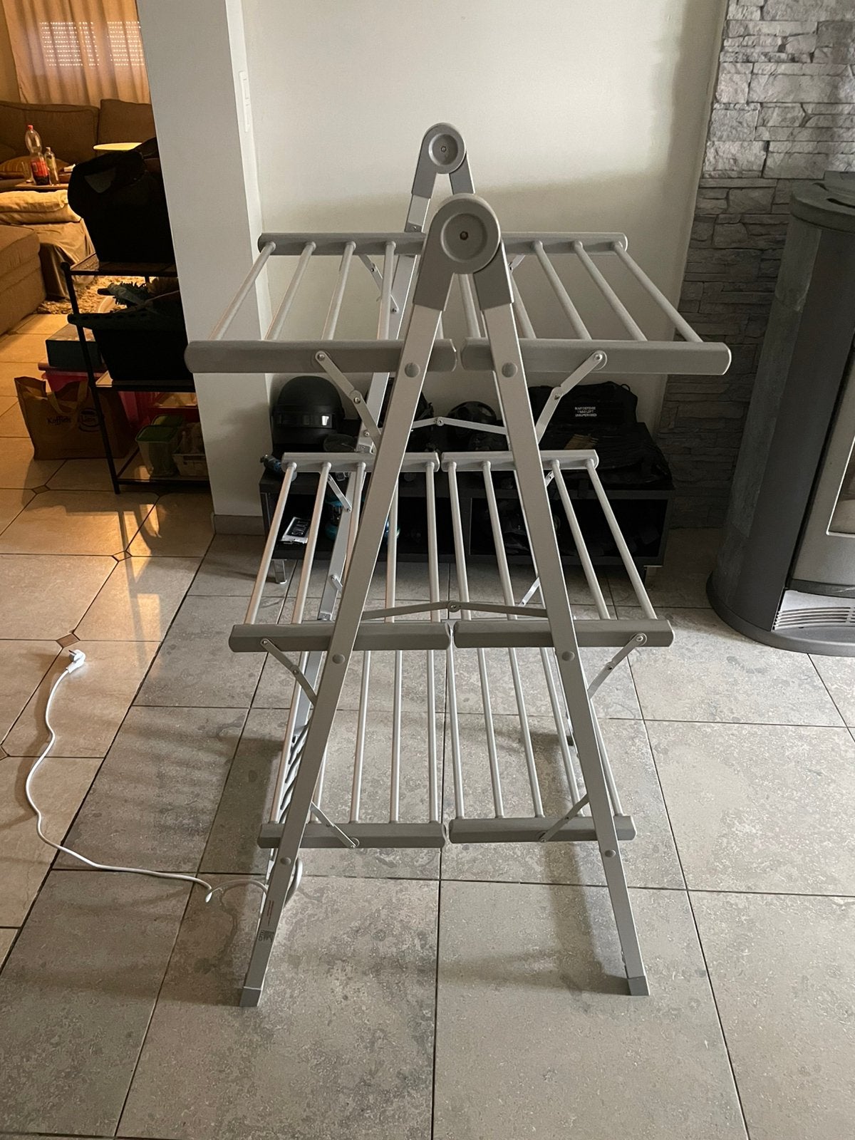 Wasrek met warmte ( met stopcontact ), Tuin en Terras, Droogmolens en Wasrekken, Ophalen, Zo goed als nieuw, Wasrek