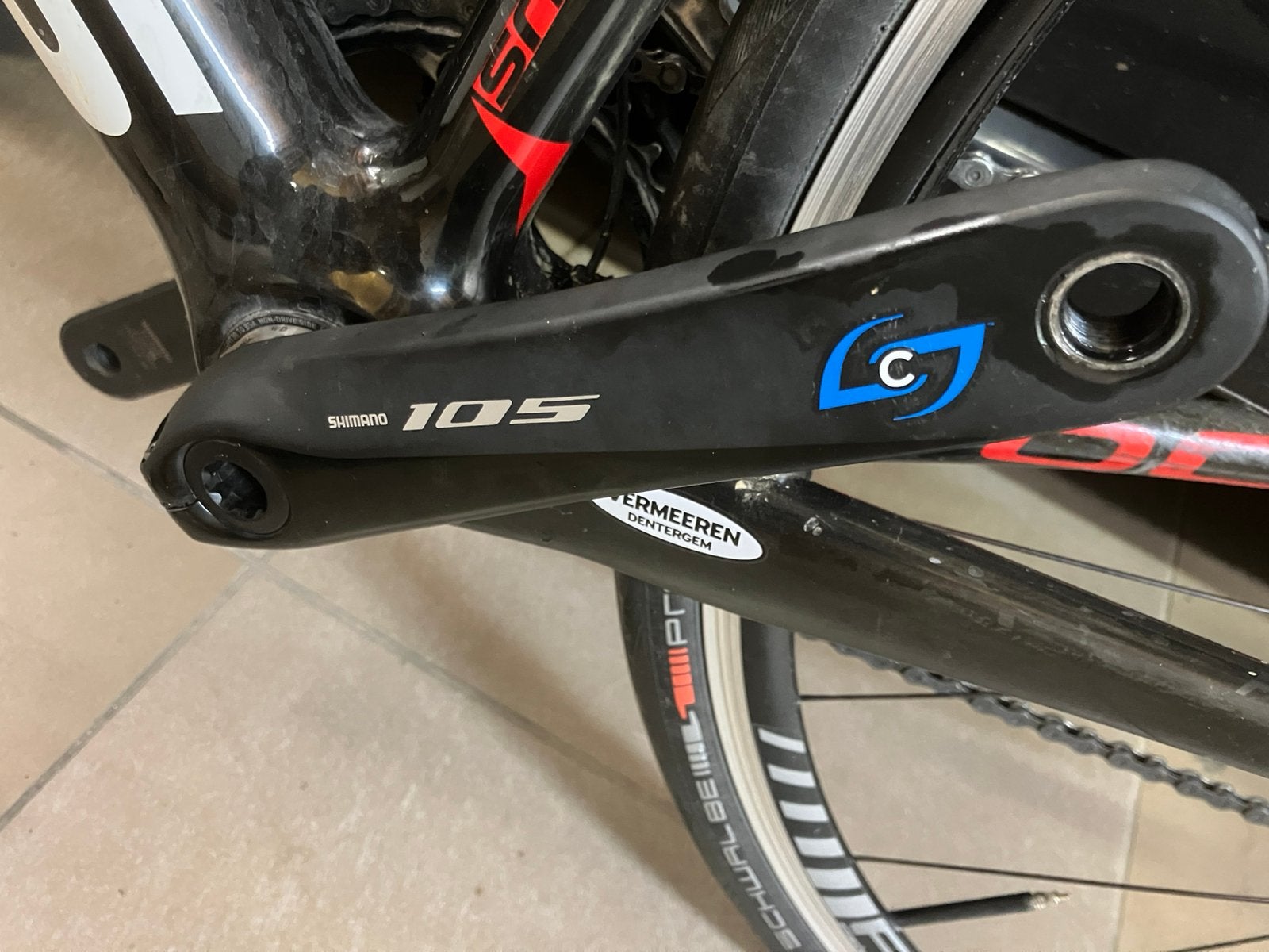 Powermeter stages shimano 105 in 172.5mm, Ophalen of Verzenden, Zo goed als nieuw