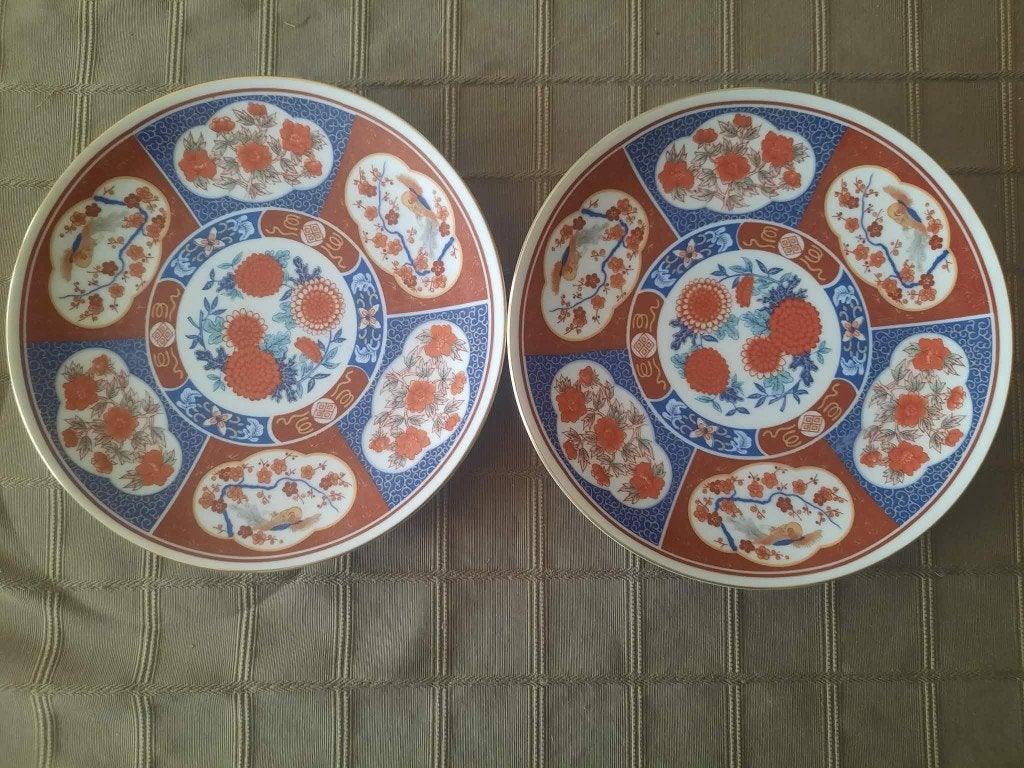 Complete set van 6 Japanse Imari borden, Antiek en Kunst, Ophalen