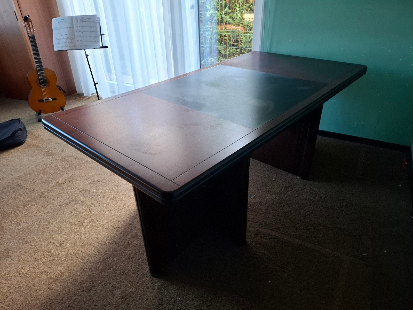 Bureau vintage en acajou, Bureau d'ordinateur, Vintage, Enlèvement, Bois