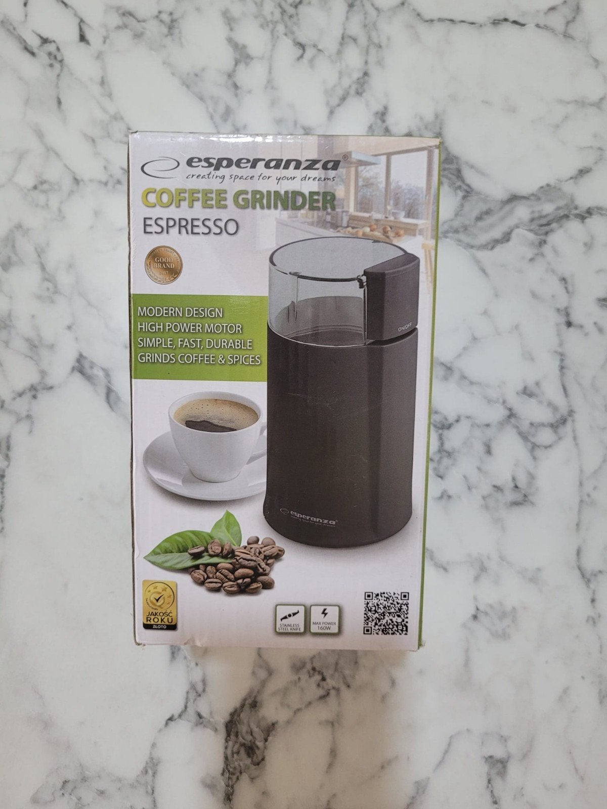 Moulin à café électrique Esperanza d'une puissance de 160 W, Enlèvement ou Envoi, Neuf, Moulin à café