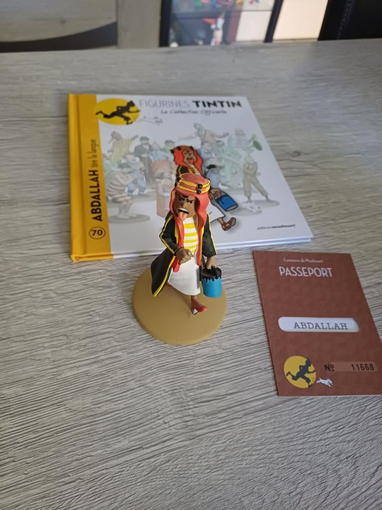 Figurine Abdallah Collection Officielle Moulinsart, Enlèvement ou Envoi, Tintin, Comme neuf, Statue ou Figurine
