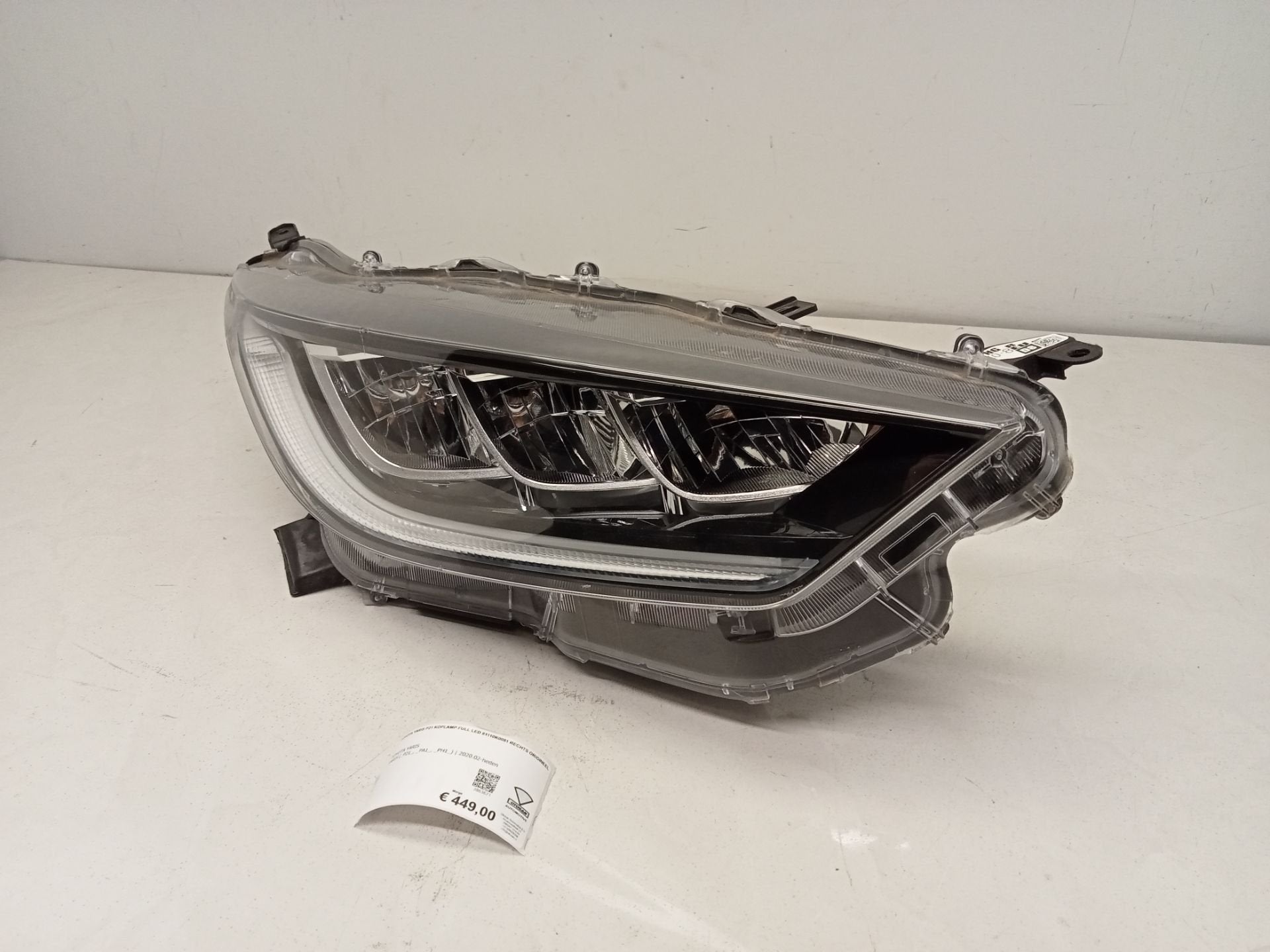 Toyota Yaris P21 Koplamp Full Led 81110k0081 Rechts Originee, Info@toyota.co.jp, Gebruikt, Toyota Motor Corporation, Toyota-Cho 1
471-8571  Toyota City