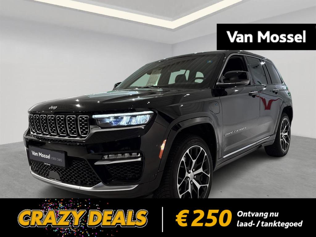 Jeep Grand Cherokee 2.0 4xe 380 PHEV 4WD Summit Reserve, Auto's, Automaat, Gebruikt, Zwart, 4 cilinders