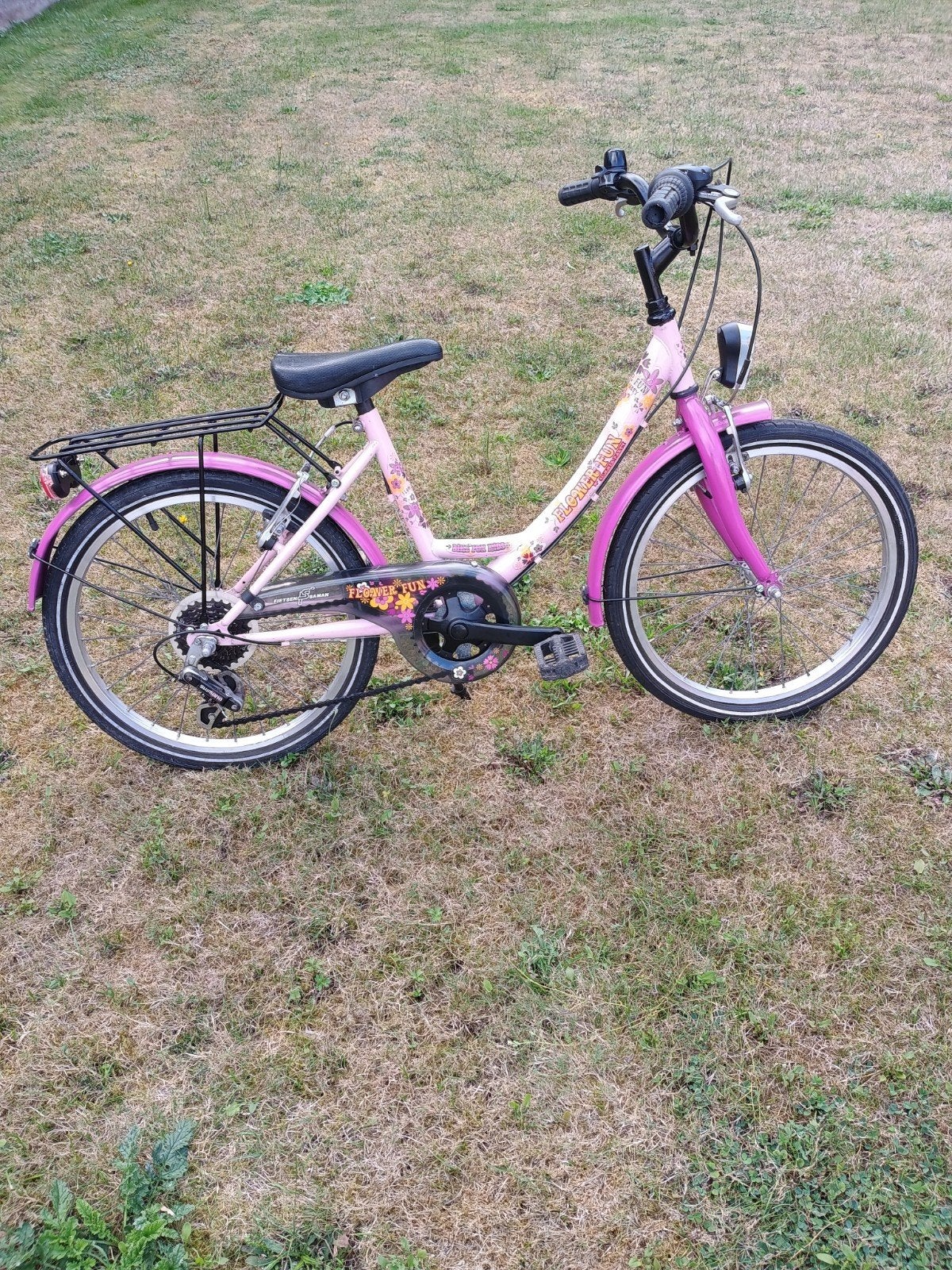 meisjes fiets 20 inch leuk om het schooljaar mee te beginnen, Ophalen, Gebruikt, Velgrem, Versnellingen