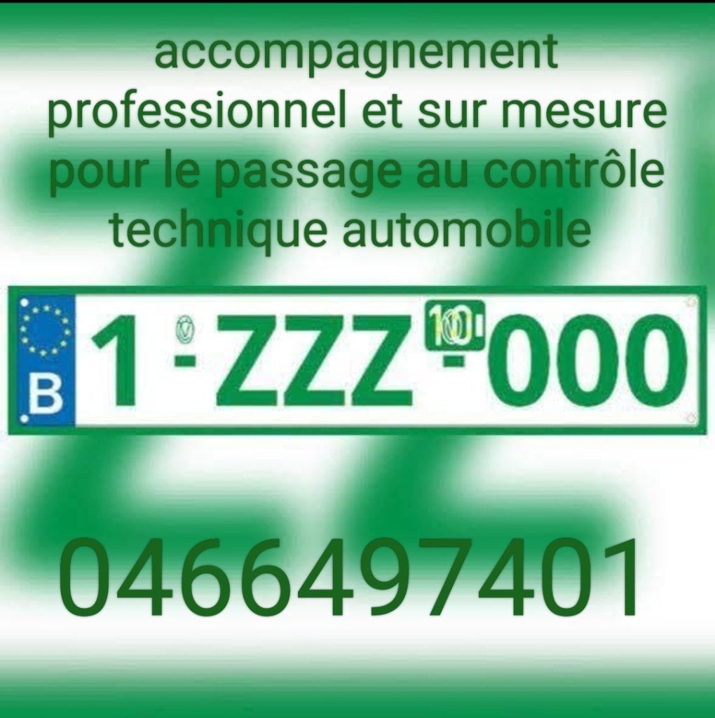 Contrôle technique, plaque Z.