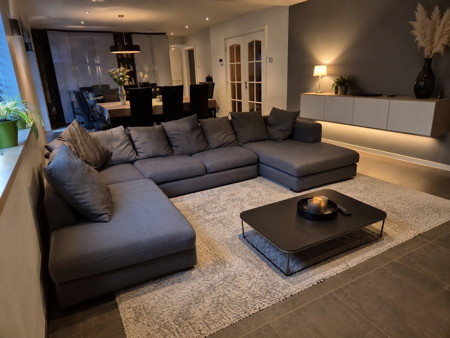 Vente Unique hoekbank in nette staat | Levering mogelijk, Ophalen