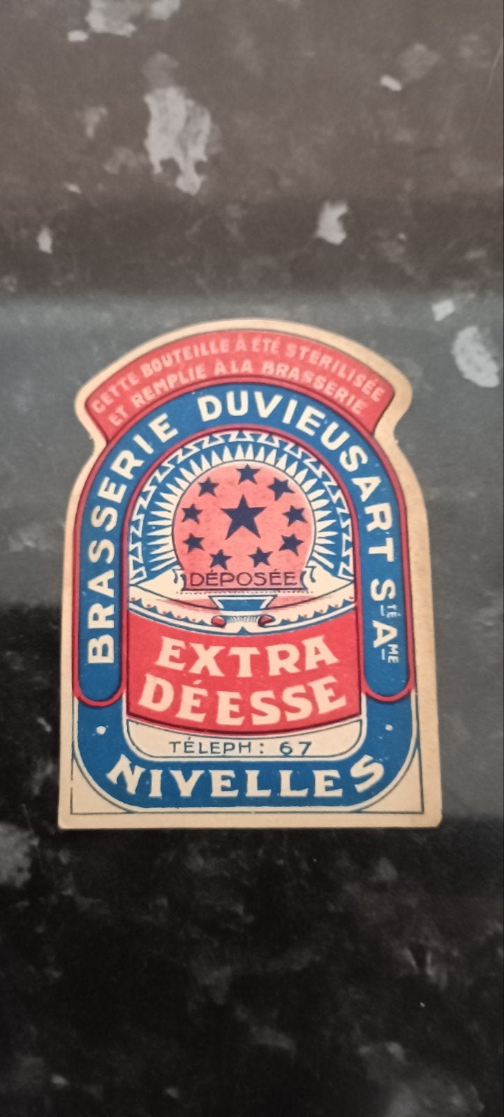 oud bieretiket extra deese br Duvieusart Nivelles, Collections, Enlèvement ou Envoi