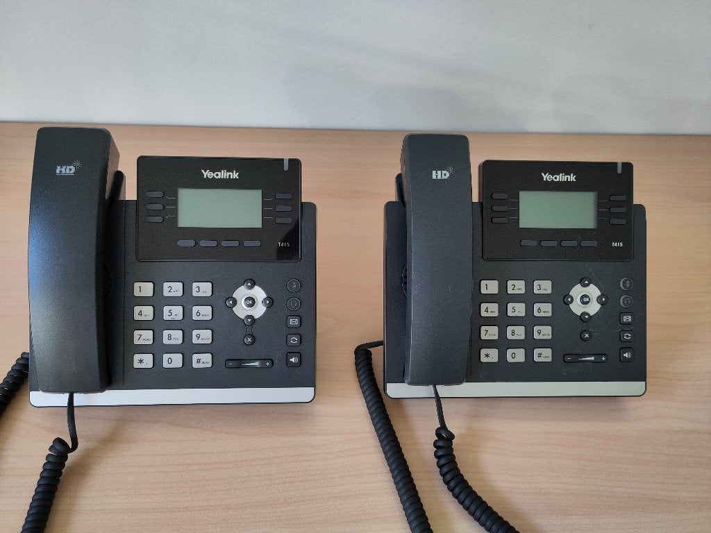 Yealink T41S VoIP telefoon (x2), Enlèvement, Utilisé