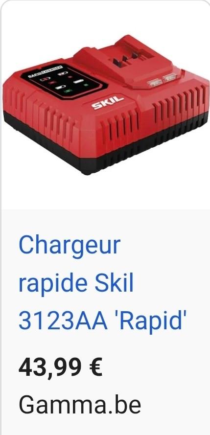 Skil Chargeur rapide - Skill snel lader, Ophalen of Verzenden