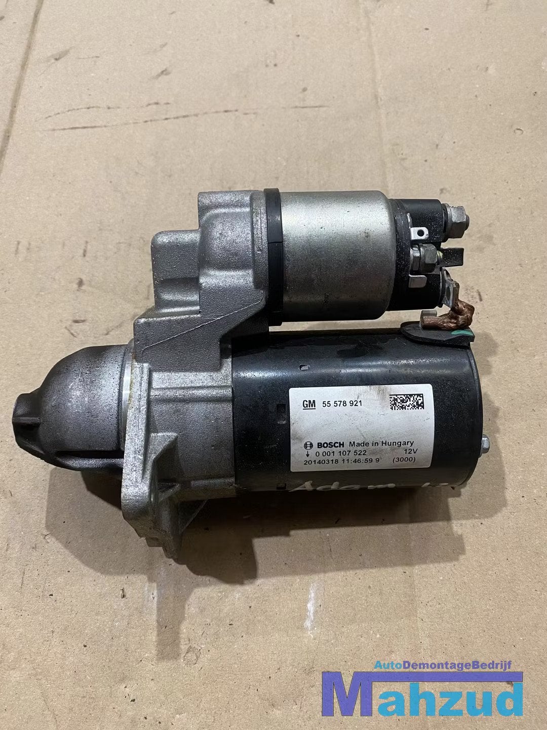 OPEL ADAM CORSA E 1.2 Startmotor 55578921, Auto-onderdelen, Gebruikt, Opel Automobile GmbH, Kontakt@opel-infoservice.de, Opel