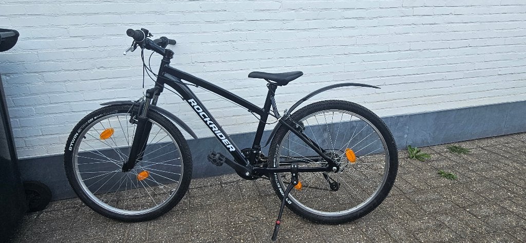 Mountainbike ST 50 zwart 26" - ROCKRIDER, Fietsen en Brommers, Gebruikt, Rockrider (Decathlon), Handrem, Ophalen