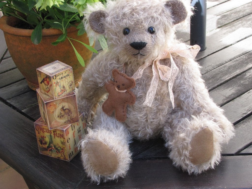 Handgemaakte teddybeer Stine 35 cm, Ophalen of Verzenden, Nieuw, Stoffen beer, Overige merken