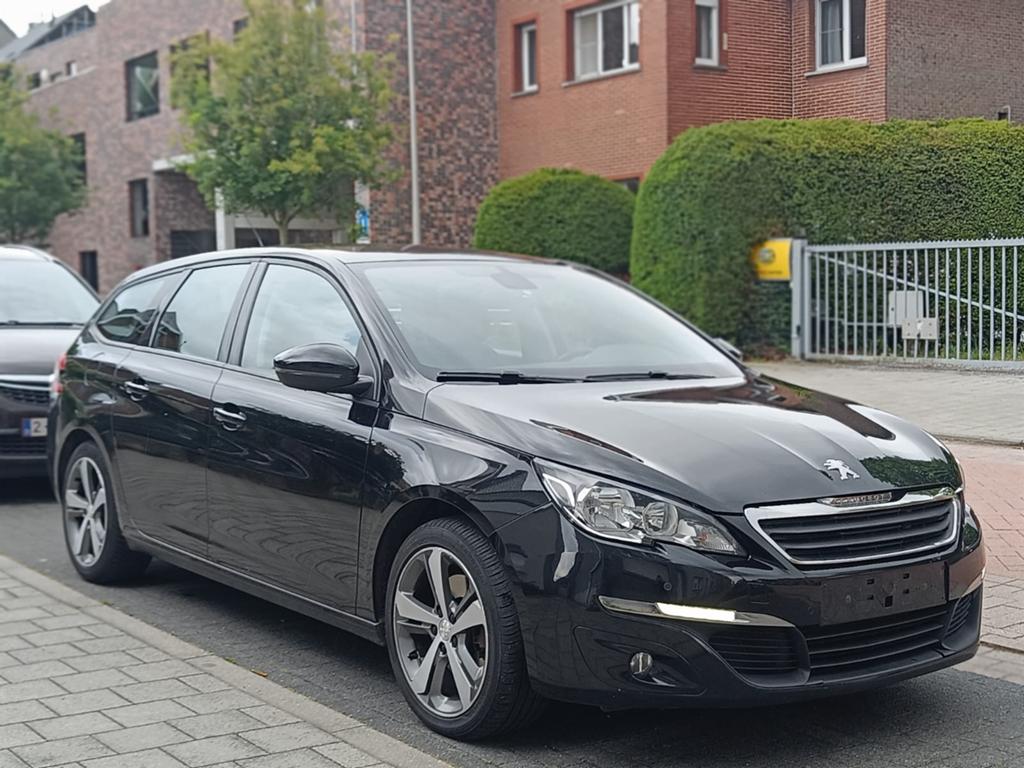 Peugeot 308 2.0 BlueHDI ALLURE START/STOP AUTOMAAT EURO6b, Auto's, Peugeot, Automaat, Stof, Zwart, 5 deurs