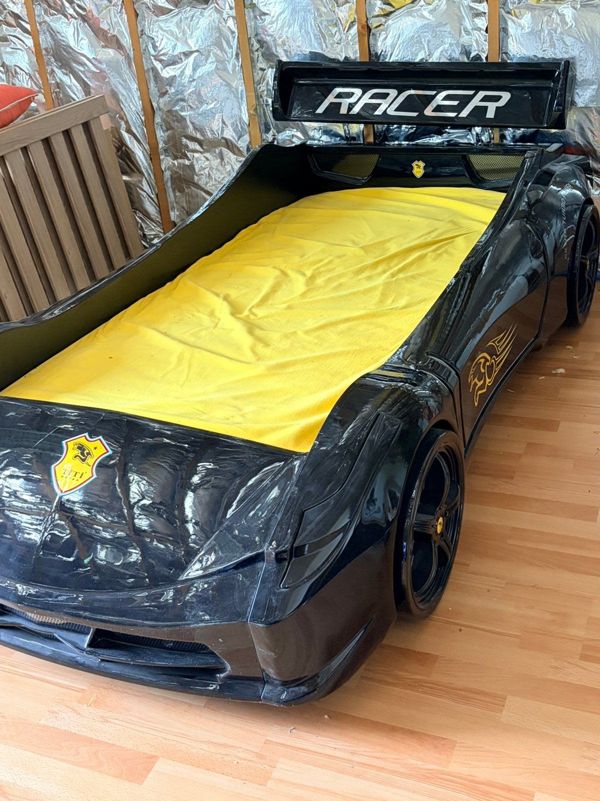 Autobed Ferrari, Ophalen, Gebruikt, 100 cm of meer, Minder dan 140 cm