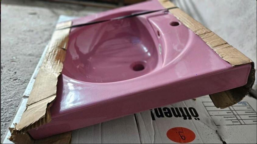 vintage wastafel lavabo Studio Design 78-83 stukprijs, Bricolage & Construction, Enlèvement, Neuf, Pierre, Lavabo