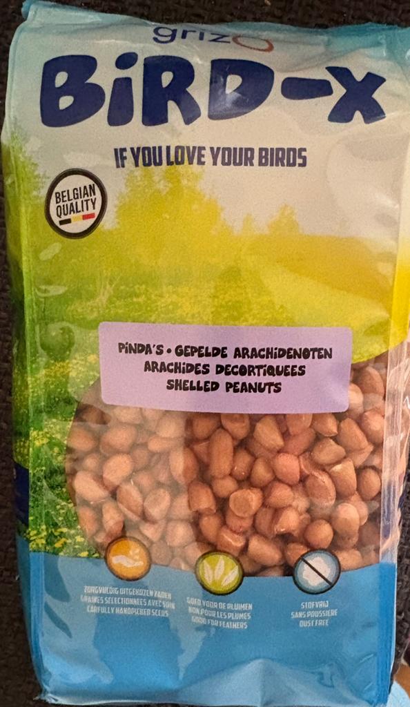 Gepelde pinda 1kg, Dieren en Toebehoren, Dierenvoeding, Ophalen of Verzenden, Vogel