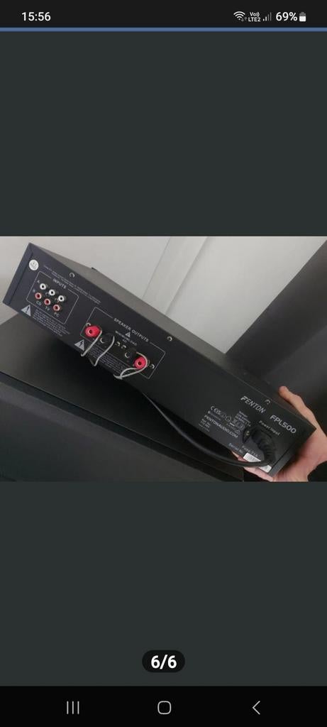 Versterker met 2 boxen kleine van 400watt grote van 600watt, Ophalen, Zo goed als nieuw, 1000 watt of meer, Monitor(versterker)