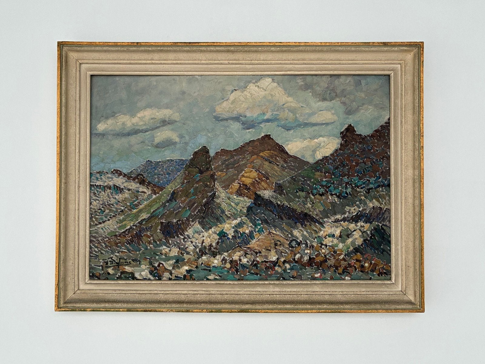 pointillisme Henri Deglume, Antiek en Kunst, Kunst | Schilderijen | Klassiek, Ophalen