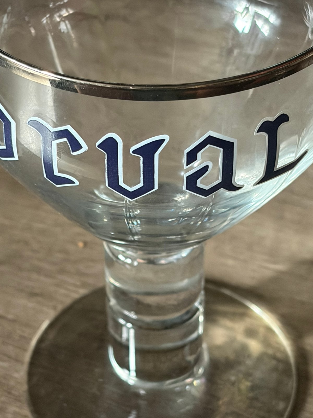 Oud glas orval, Verzamelen, Biermerken, Ophalen, Gebruikt, Glas of Glazen, Overige merken