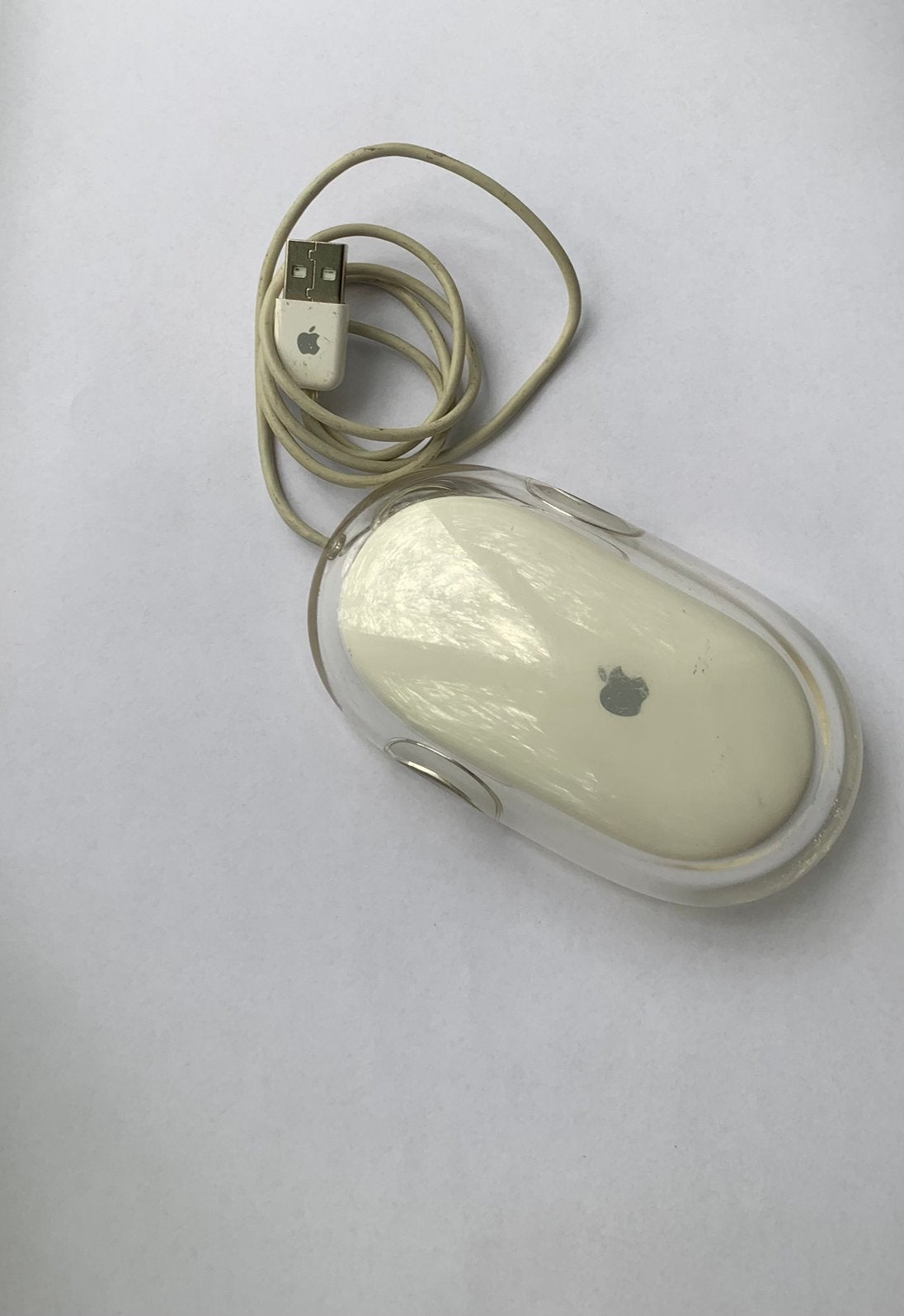 Apple Pro Mouse – werkende vintage USB muis, Computers en Software, Muizen, Ophalen of Verzenden, Zo goed als nieuw, Muis