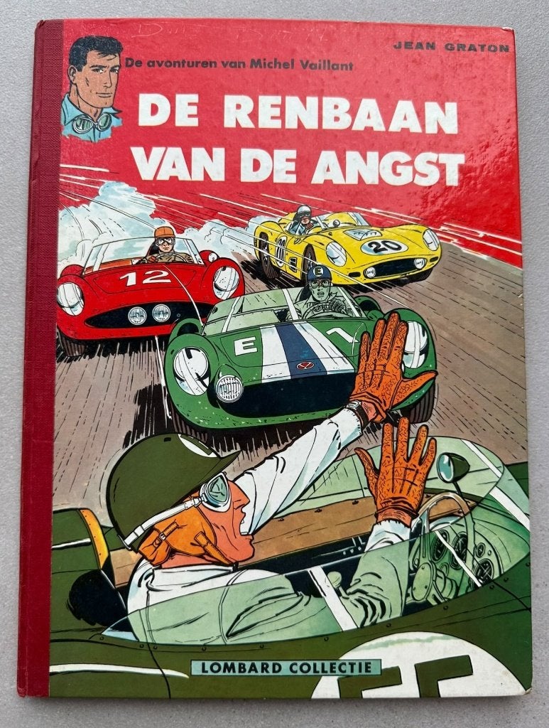Michel Vaillant - De Renbaan van de Angst - Eerste druk 1961, Gelezen, Jean Graton, Eén stripboek, Ophalen of Verzenden