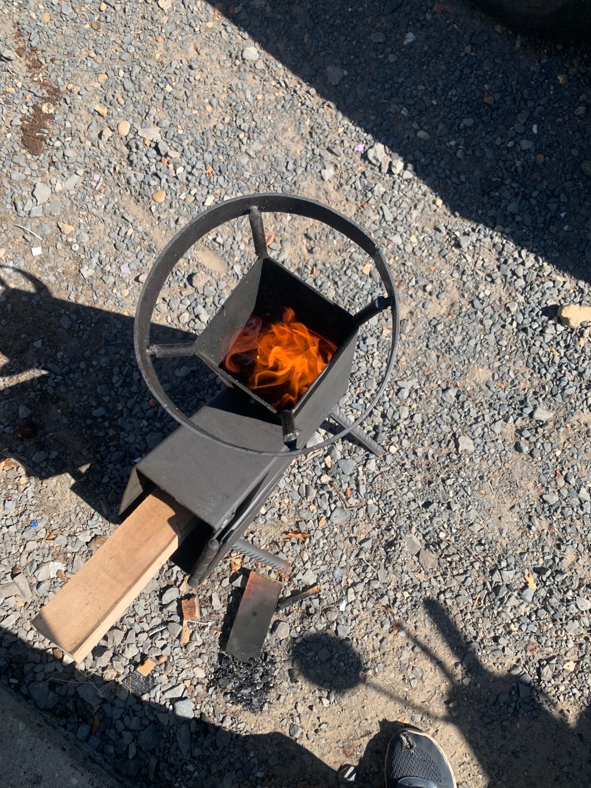 Rocket stove, Ophalen, Zo goed als nieuw