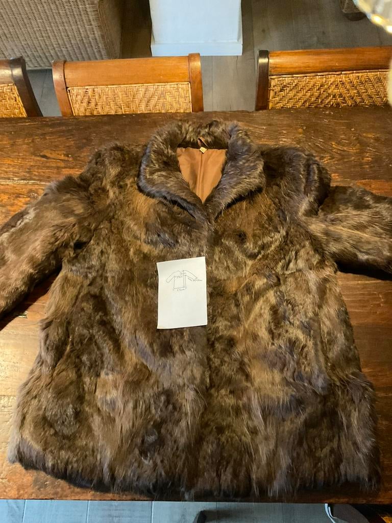 Bontjas vintage, Kleding | Dames, Ophalen, Zo goed als nieuw, Bruin