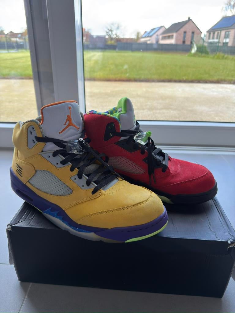 Air Jordan 5 Retro SE CZ5725 700 « what the » pointure 49,5, Ophalen, Zo goed als nieuw