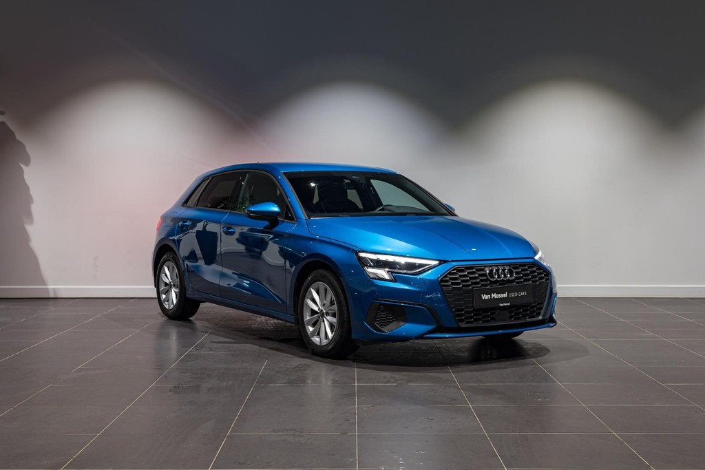 Audi A3 Sportback 35 TFSi 1.5 Attraction | S-Line Int. | Car, Auto's, Audi, Stof, 4 cilinders, Blauw, Bedrijf