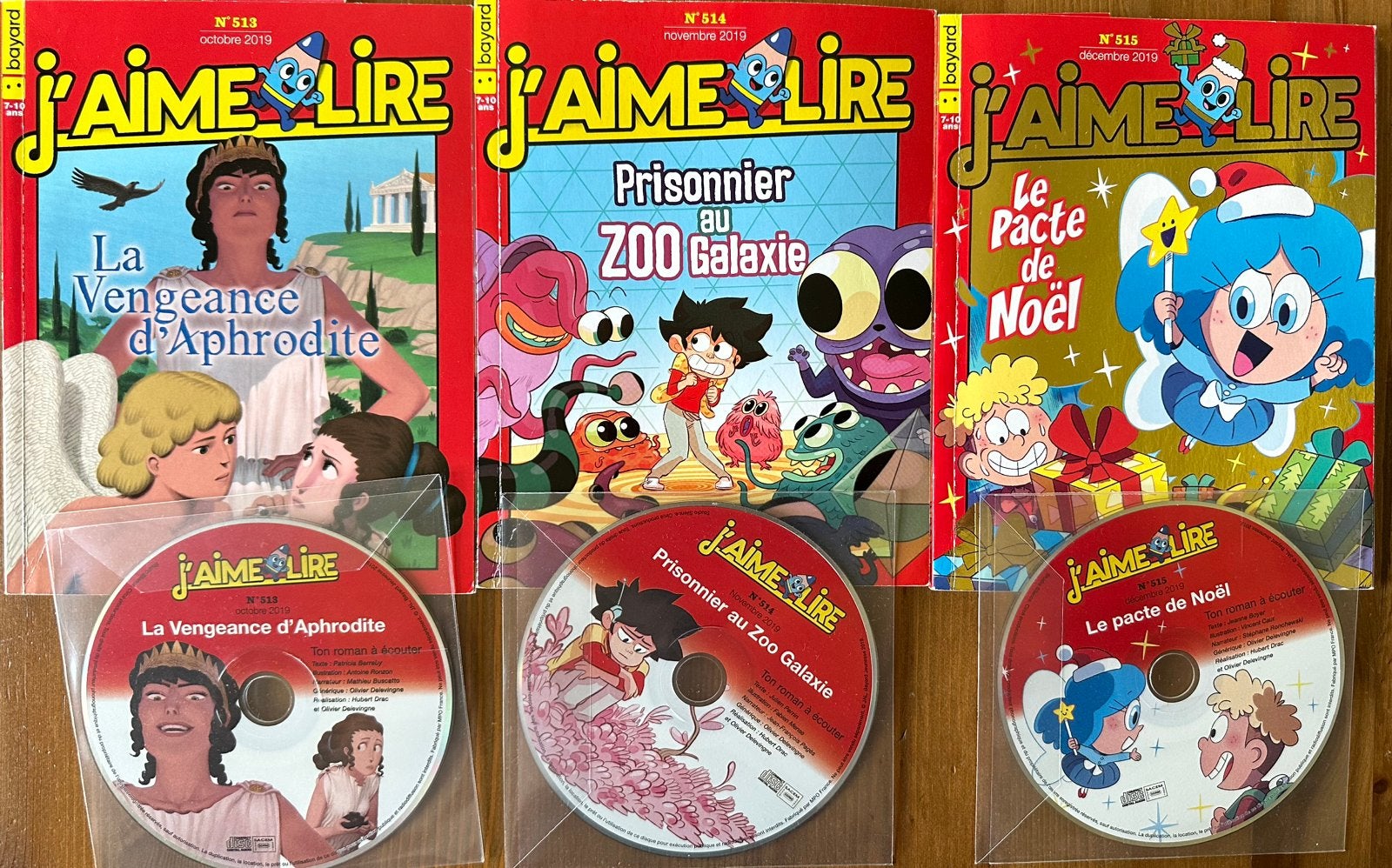 Lot de 3 livres « J aime lire » avec CD audio, Boeken, Luisterboeken, Ophalen, Cd