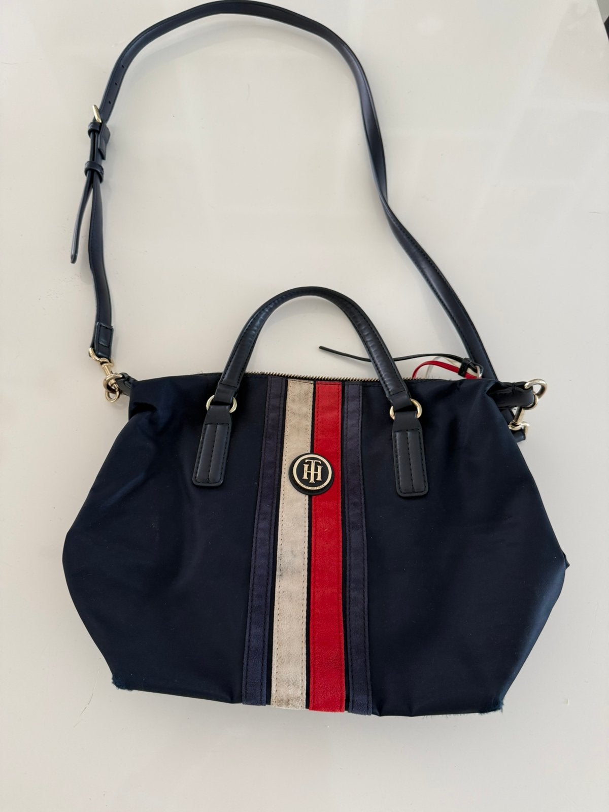 Handtas Tommy hilfiger, Ophalen of Verzenden, Zo goed als nieuw, Wit, Handtas