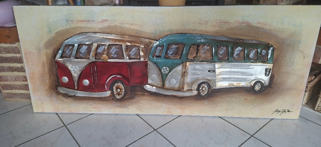 3D Metal Art wanddecoratie van J.P. Maltèse., Ophalen, Metaal, Meerkleurig, 60 cm