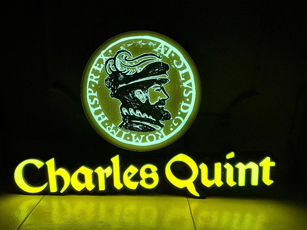Lichtreclame Charles Quint bier, Ophalen of Verzenden, Nieuw, Lichtbak of (neon) lamp