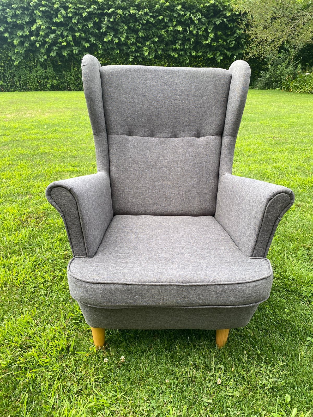 Zetel fauteuil 1-zit Strandmon donkergrijs, Ophalen, Zo goed als nieuw