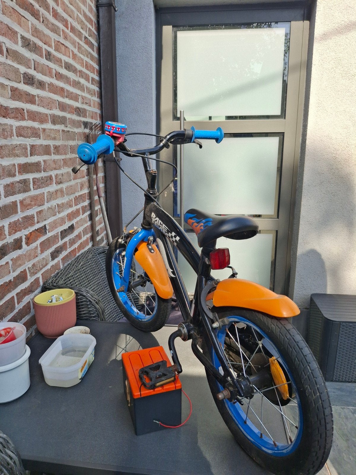 Kinder fiets te koop, Ophalen