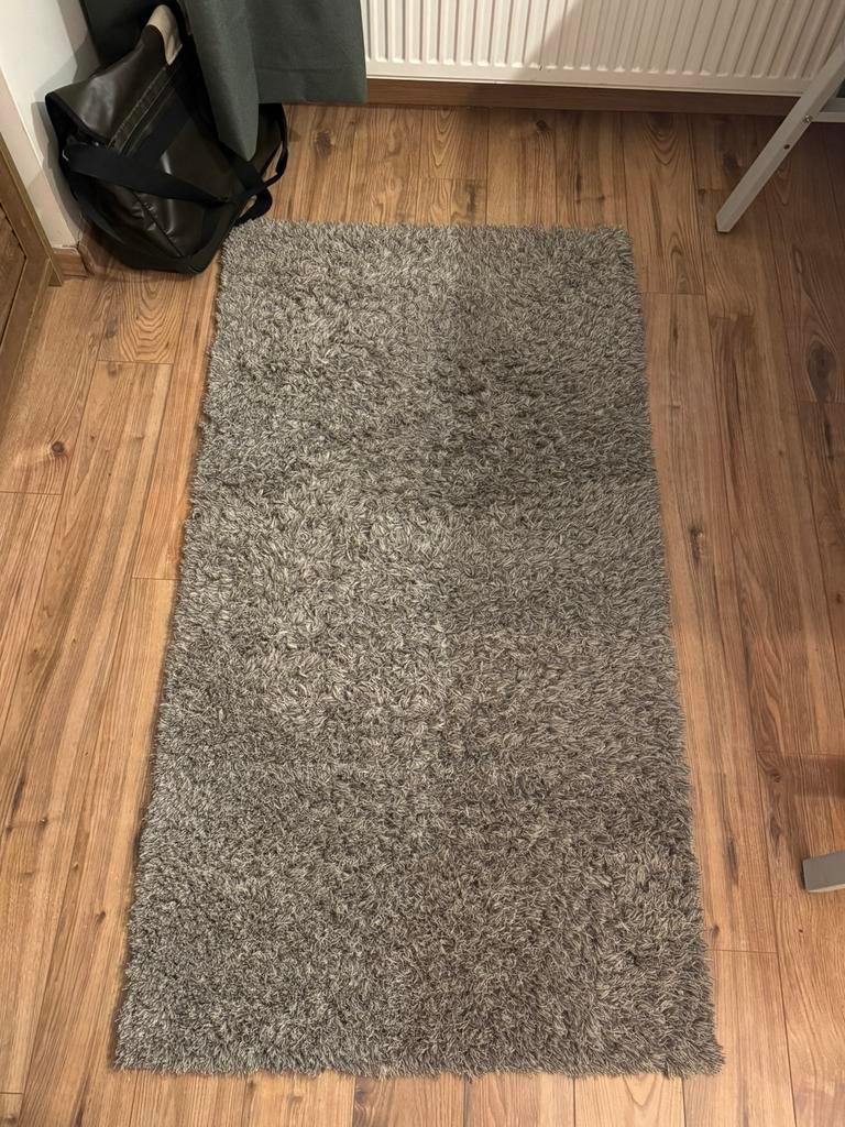 IKEA LINDKNUD Tapijt – Donkergrijs | 80x150 cm, 100 à 150 cm, Gris, Comme neuf, Enlèvement