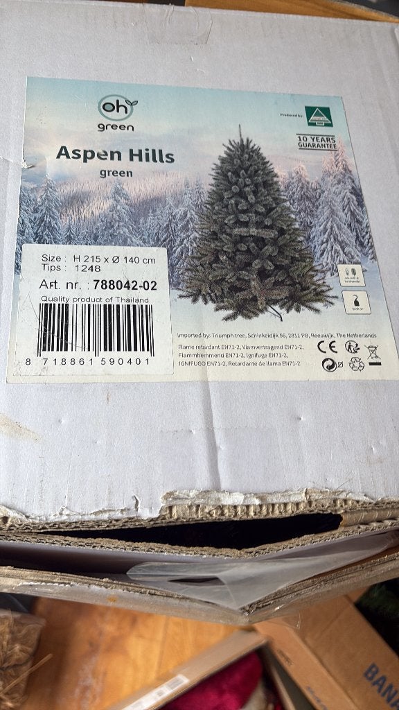 Sapin de Noël Oh! Green _ Triumph Tree – Aspen Hills, Enlèvement, Comme neuf