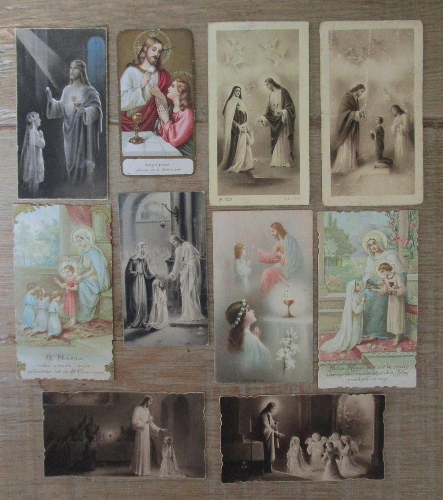 53 Communie prentjes, Verzamelen, Ophalen of Verzenden, Bidprentje